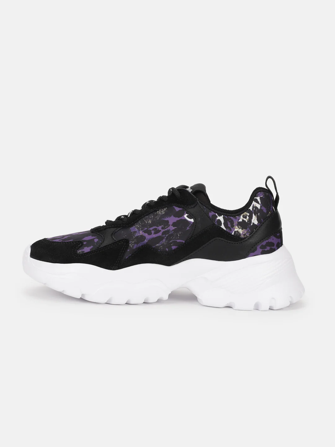 Just Cavalli Women Multi Color Printed Lace-up Sneakers - Image 7