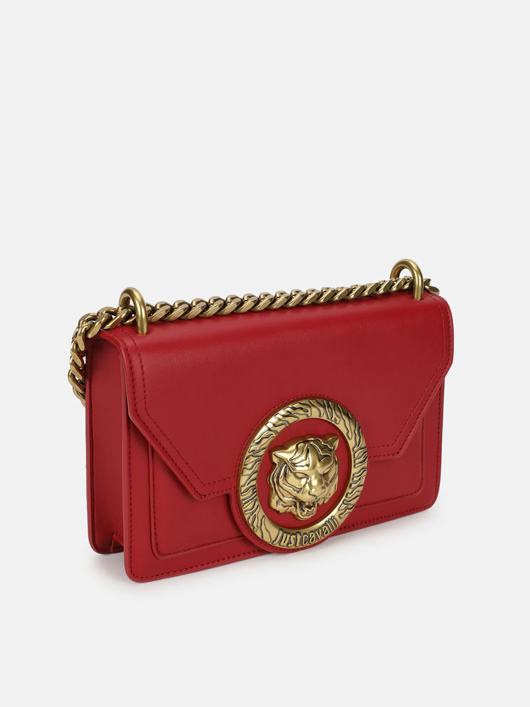 Just Cavalli Women Red Solid Crossbody Bags - Image 3