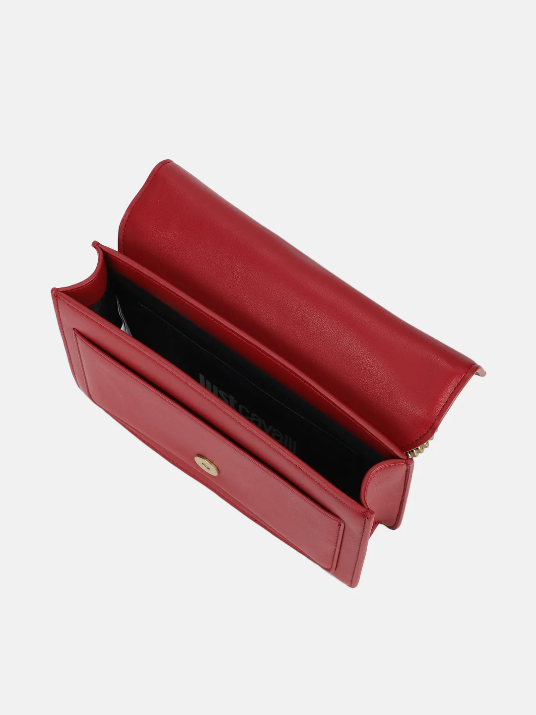 Just Cavalli Women Red Solid Crossbody Bags - Image 4
