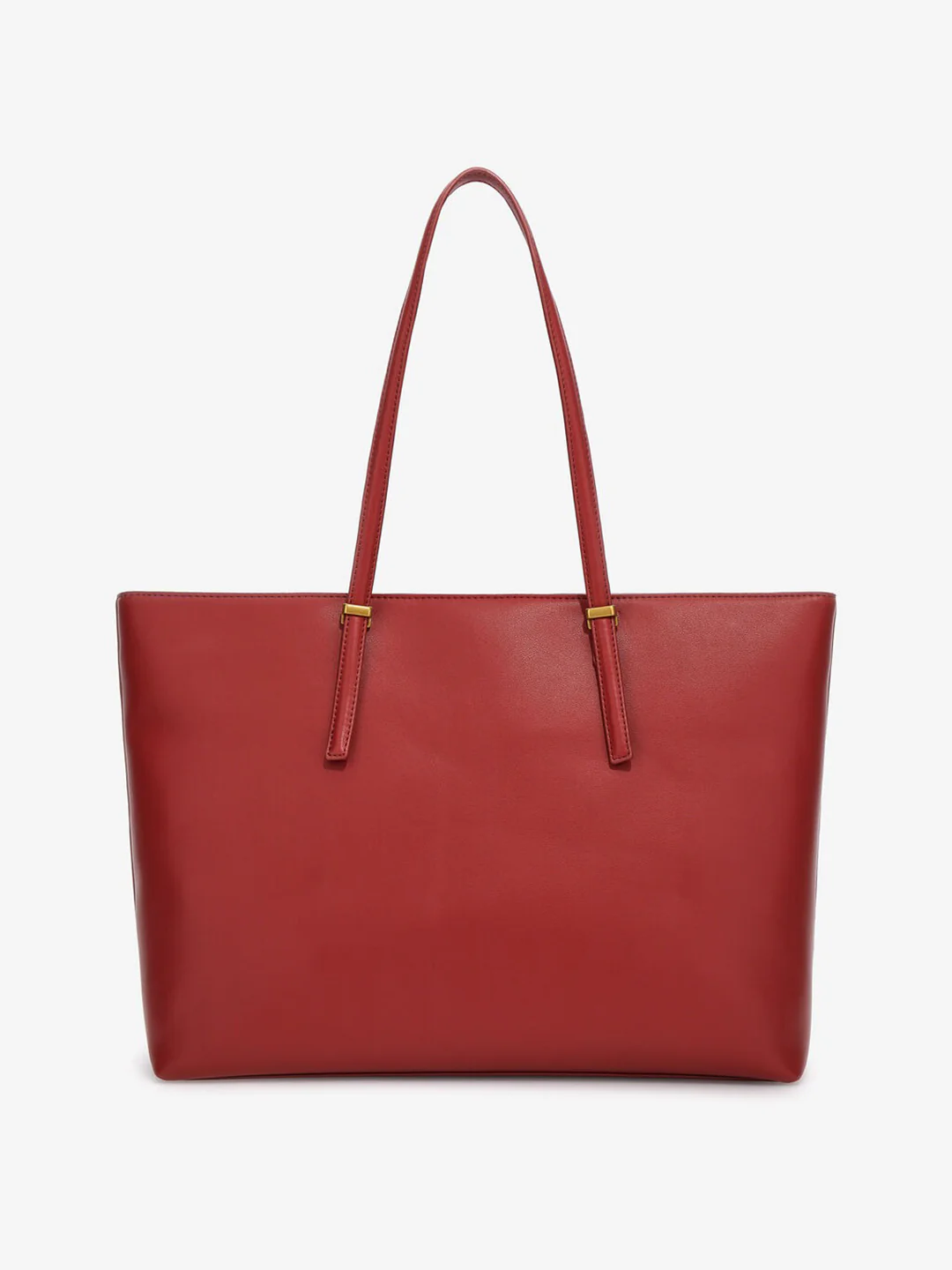 Just Cavalli Women Red Solid Zipper Tote Bags - Image 2