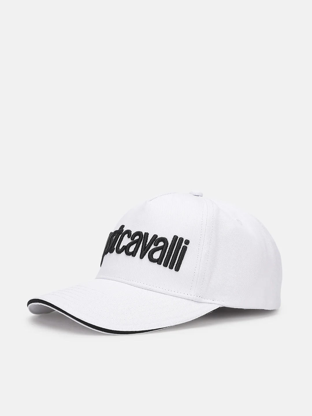 Just Cavalli Men White Embroidered Baseball Caps - Image 3