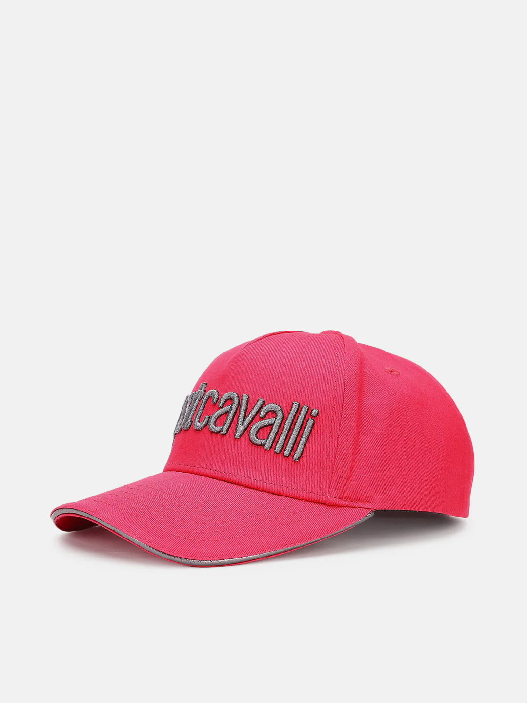 Just Cavalli Men Fuchsia Embroidered Baseball Caps - Image 3