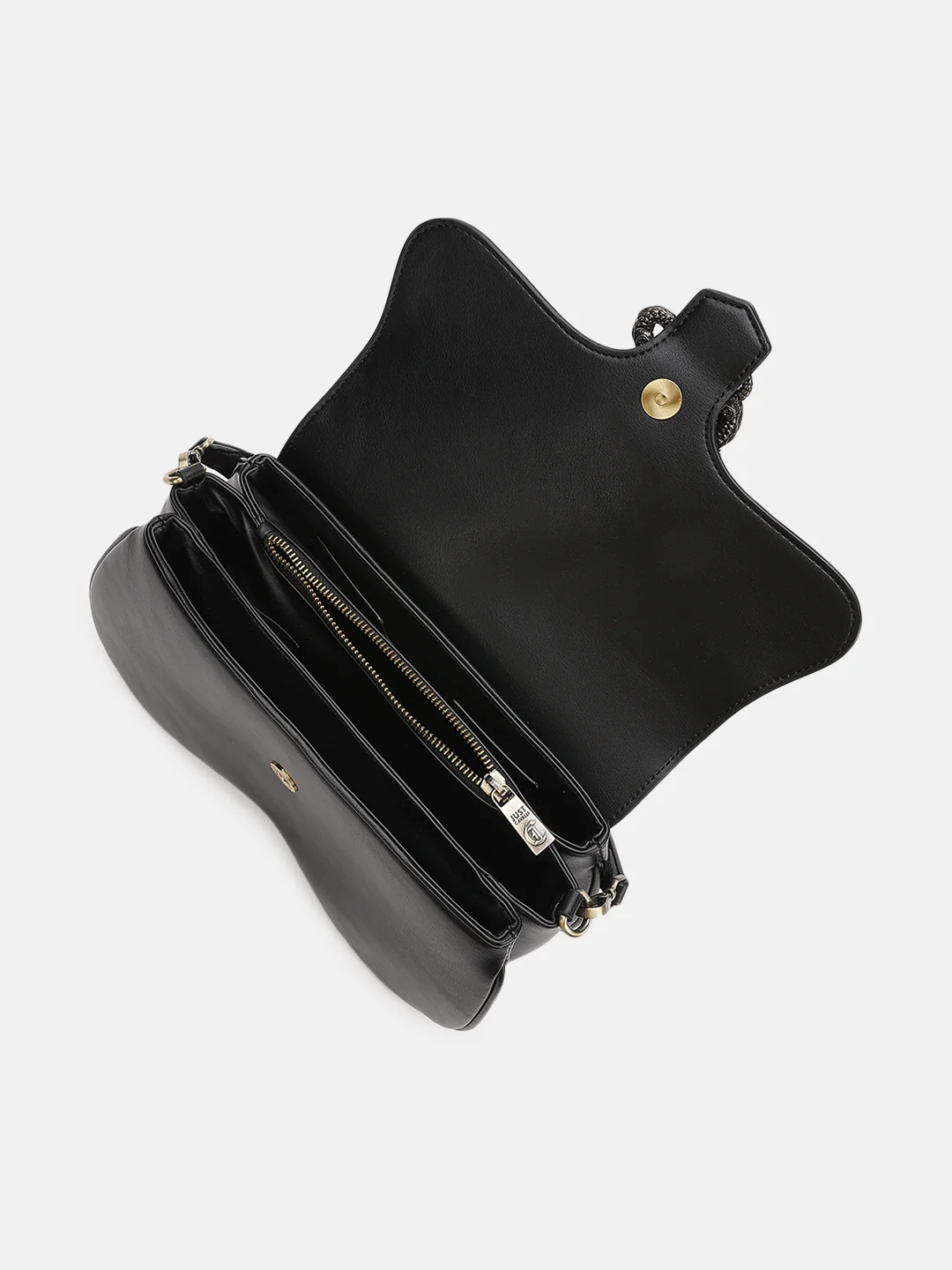 Just Cavalli Women Black Solid Sling Bags - Image 3