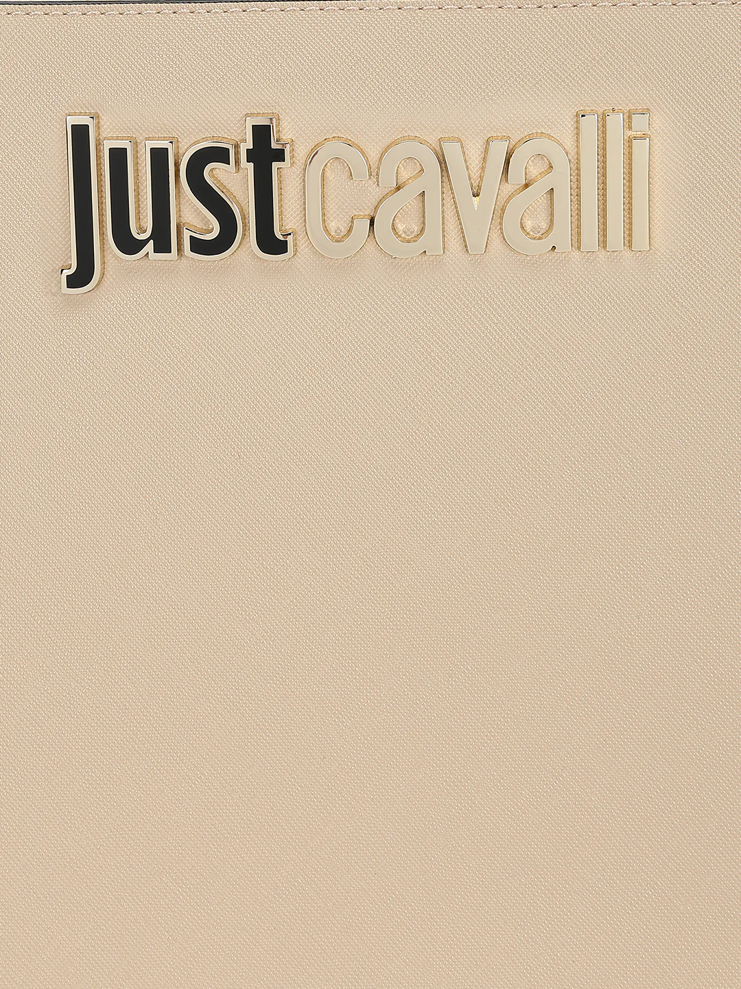 Just Cavalli Women Beige Solid Handheld Bags - Image 5