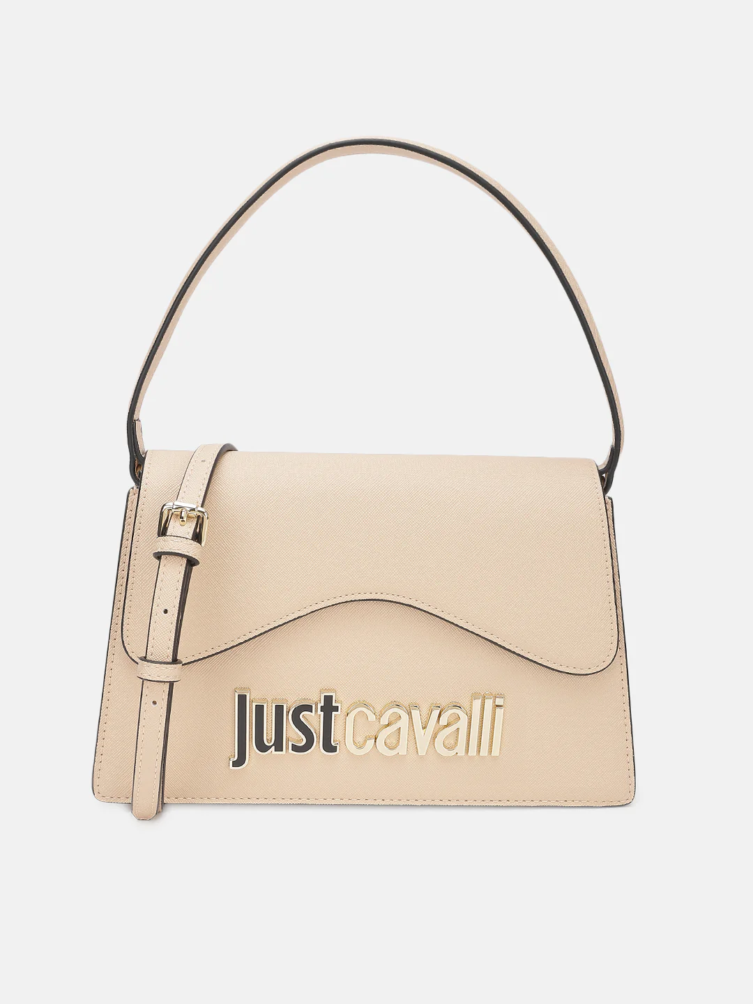Just Cavalli Women Beige Solid Sling Bags