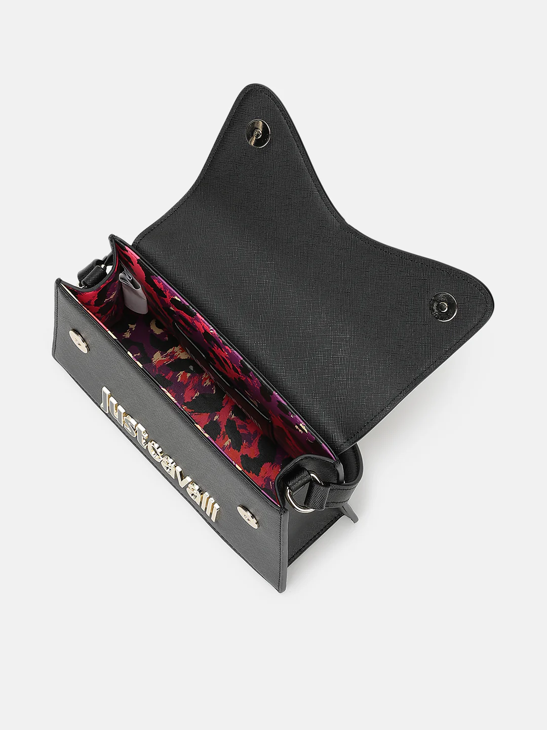 Just Cavalli Women Black Solid Sling Bags - Image 3