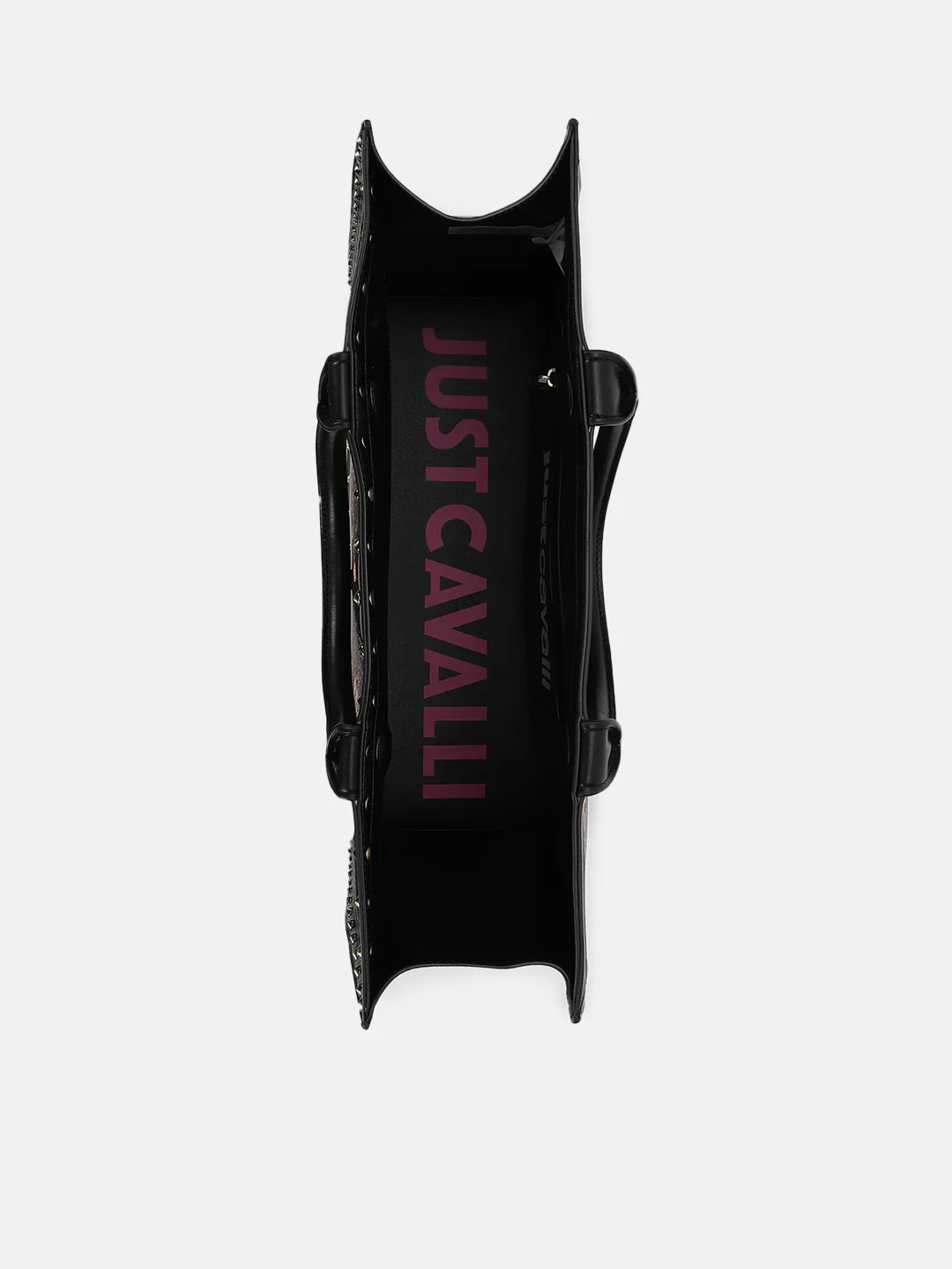 Just Cavalli Women Brown Printed Tote Bags - Image 4