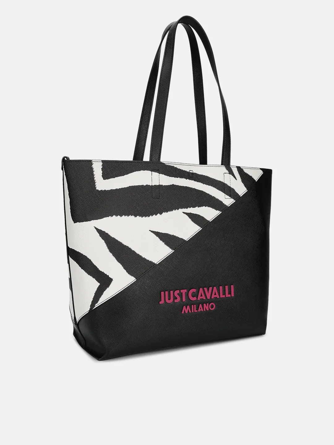 Just Cavalli Women Black Printed Tote Bags - Image 2