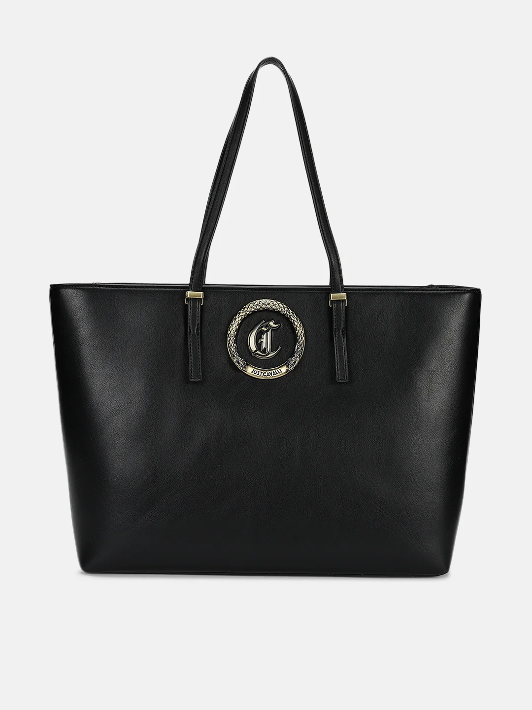Just Cavalli Women Black Solid Tote Bags