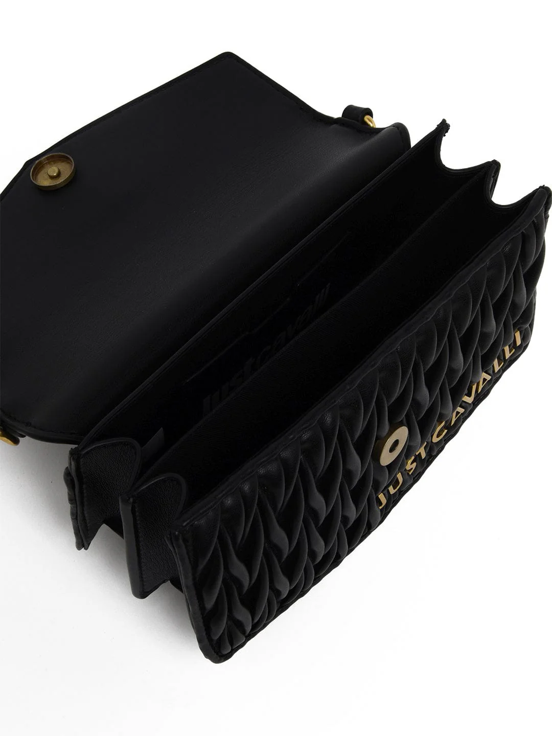 Just Cavalli Women Black Solid Crossbody Bags - Image 3
