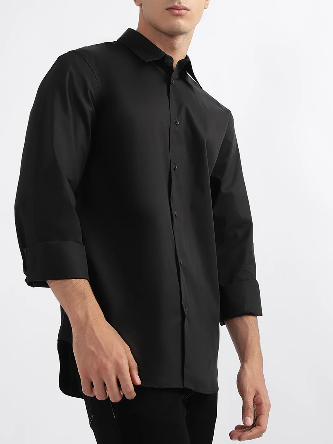 Just Cavalli Black Fashion Slim Fit Shirt - Image 2