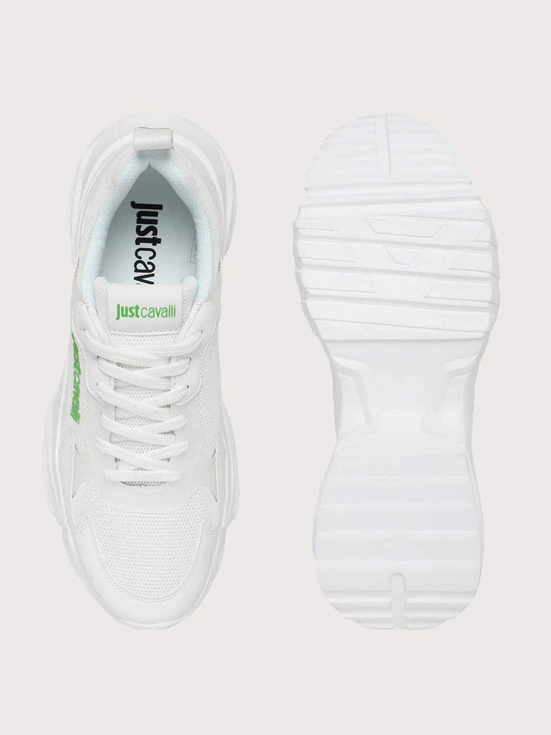 Just Cavalli Men White Sneakers - Image 6