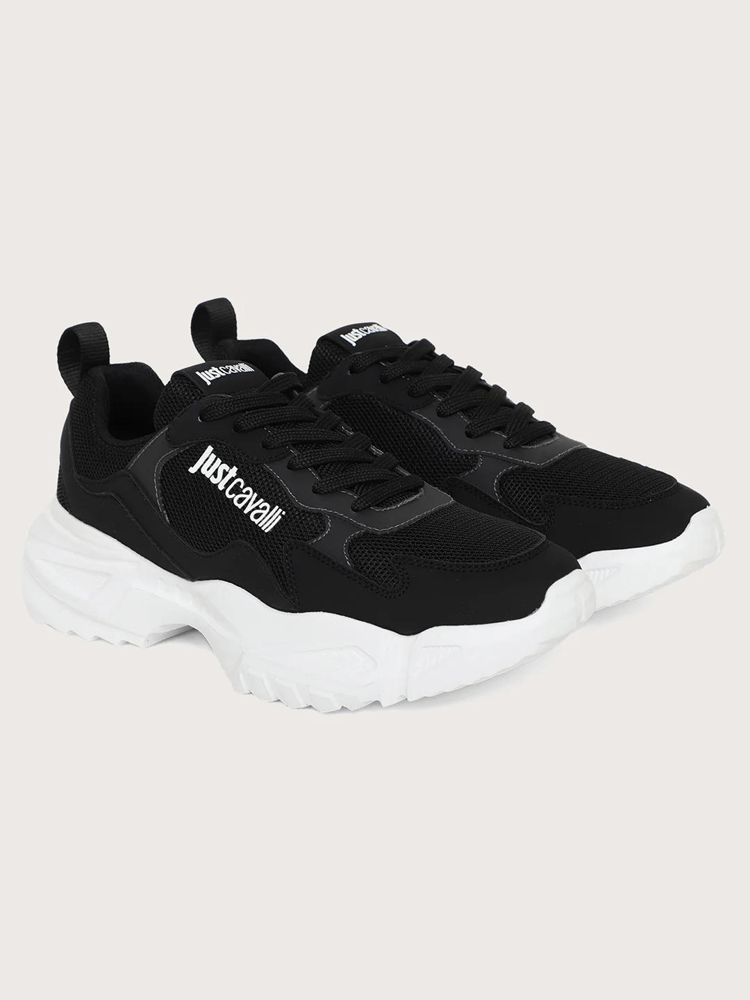 Just Cavalli Men Black Sneakers - Image 8
