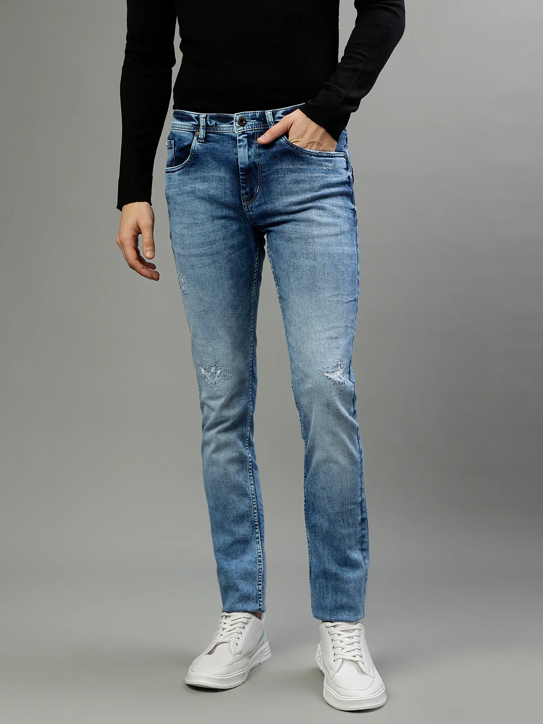 Lindbergh Men Solid Skinny Fit Jeans - Image 2