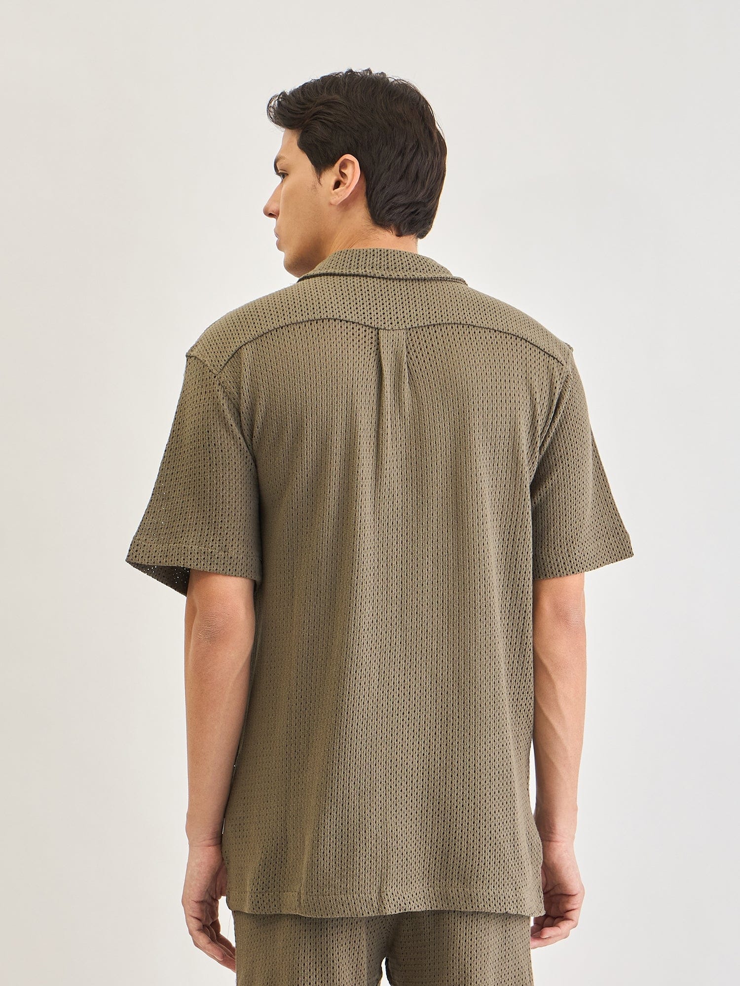 Lindbergh Men Green Solid Collar Shirt - Image 5