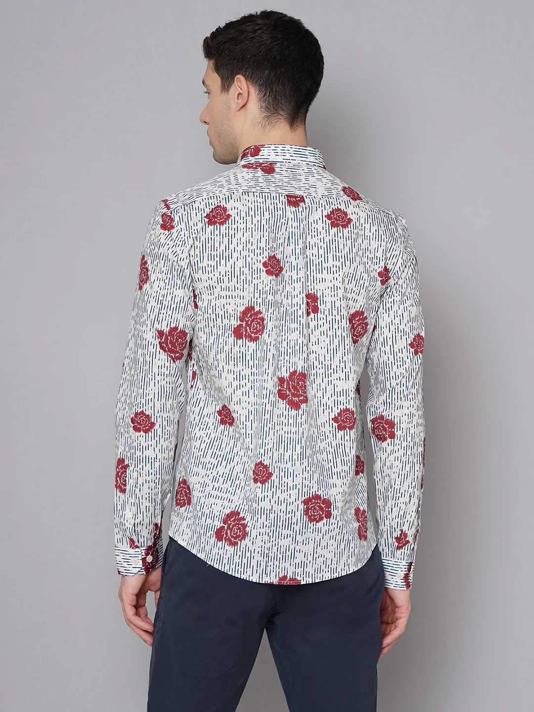 Lindbergh Men White Printed Collar Shirt - Image 4