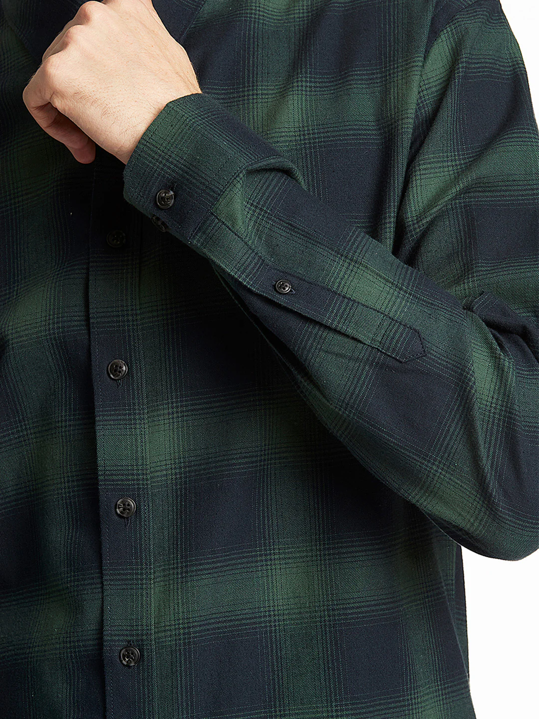 Lindbergh Green Checked Relaxed Fit Shirt - Image 4