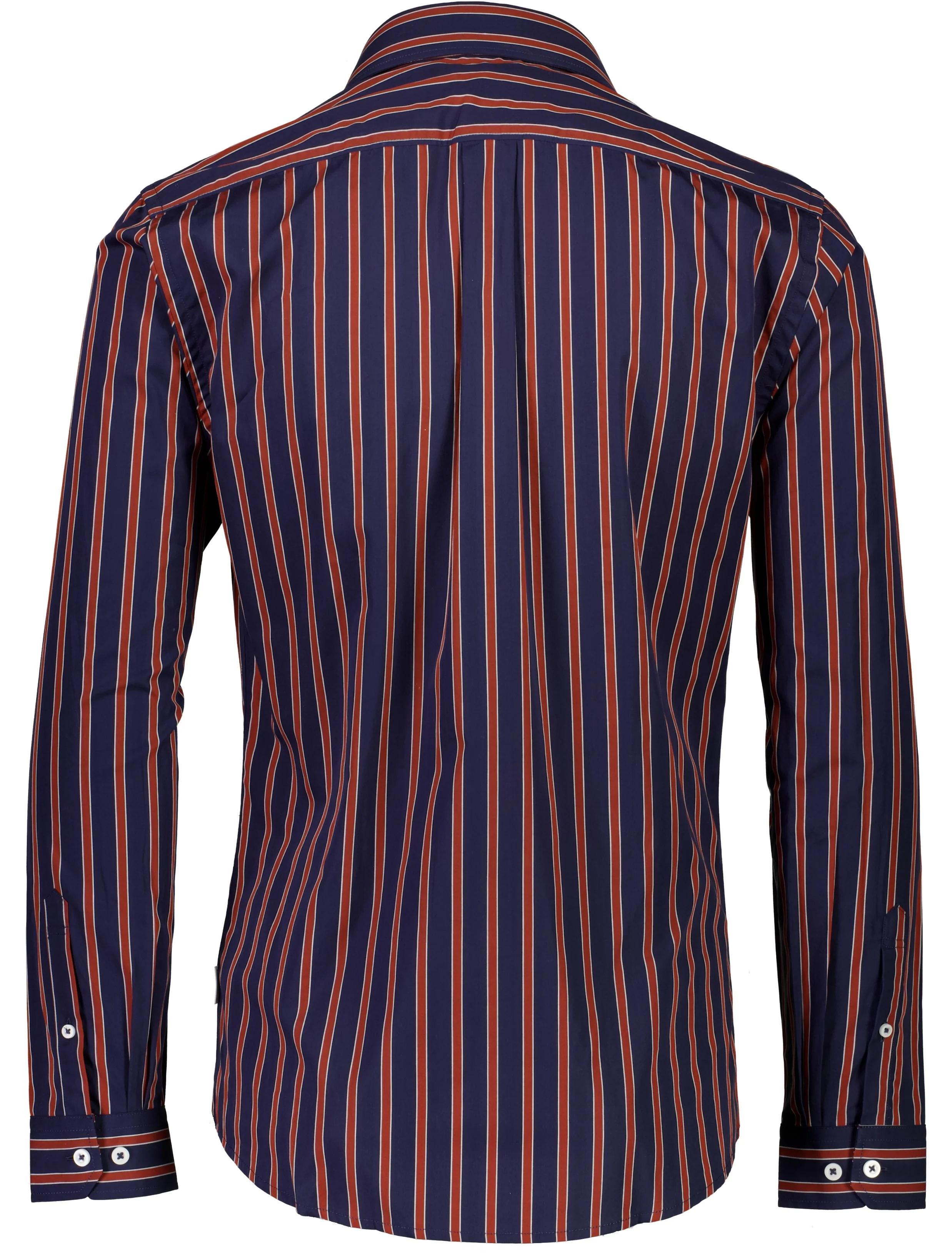 Lindbergh Navy Blue Striped Slim Fit Shirt - Image 5