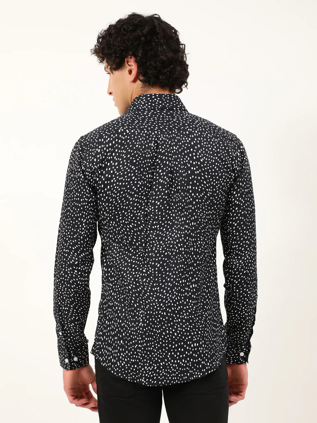 Lindbergh Black Fashion Printed Slim Fit Shirt - Image 2