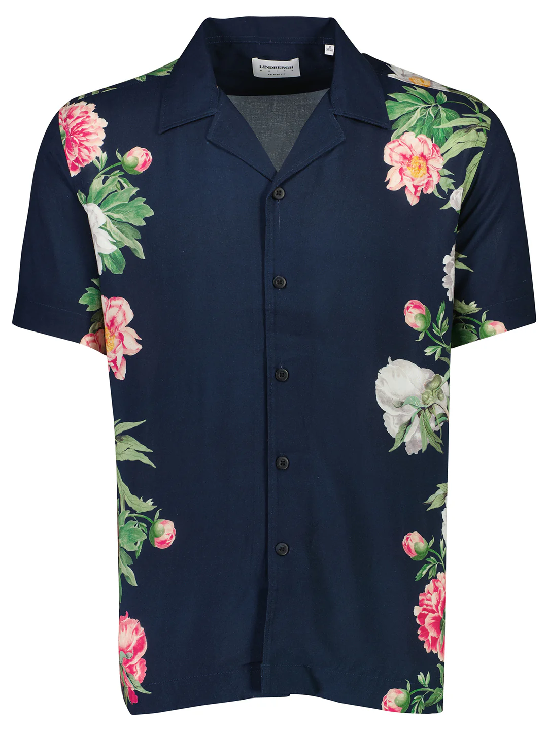 Lindbergh Men Navy Blue Printed Collar Shirt - Image 5