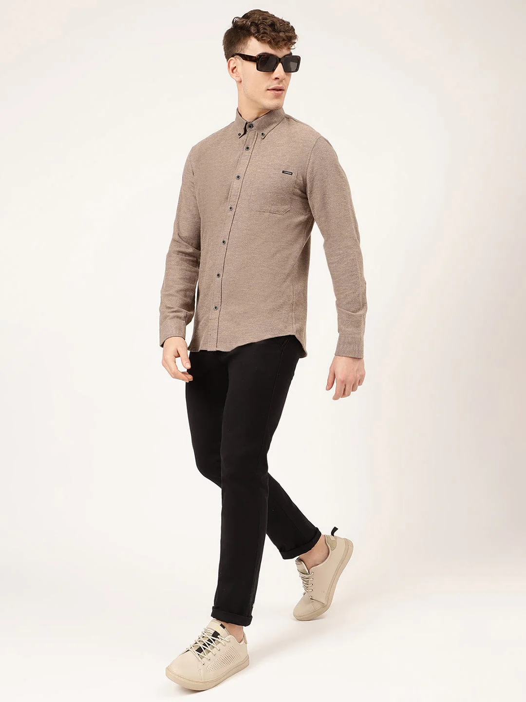 Lindbergh Men Solid Collar Shirt - Image 4