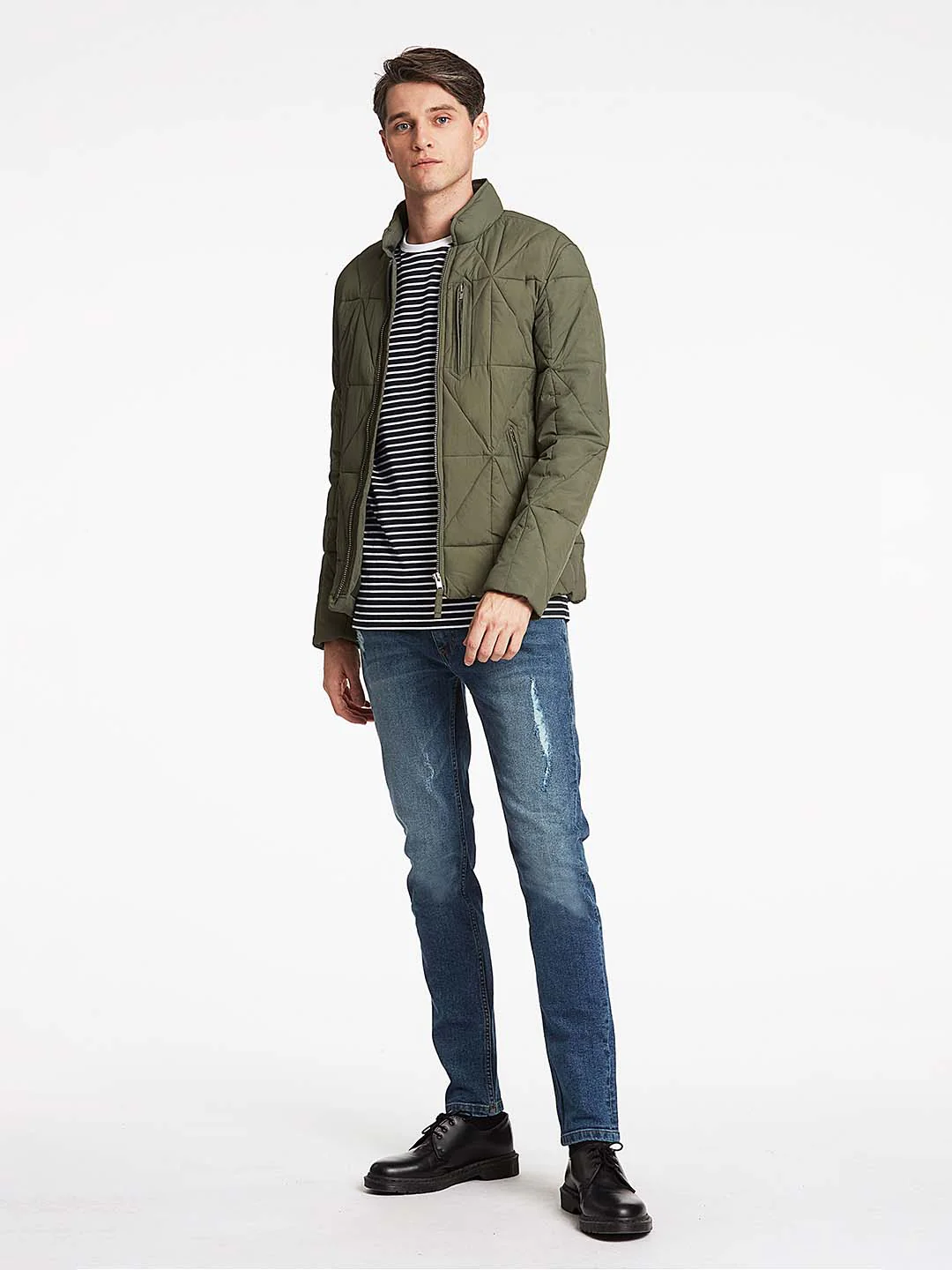 Lindbergh Men Blue Solid Jacket - Image 3