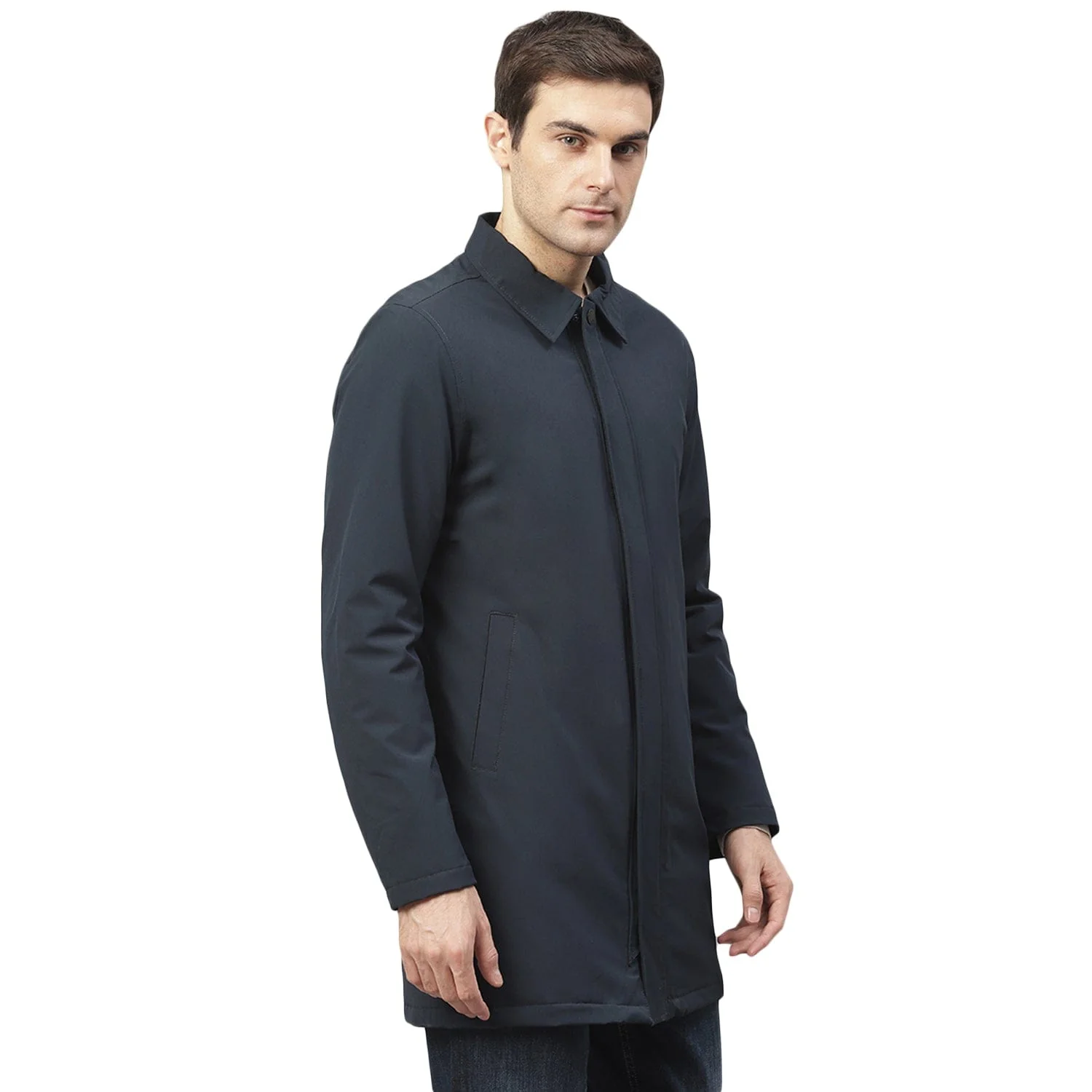 Lindbergh Men Collar Overcoat - Image 3