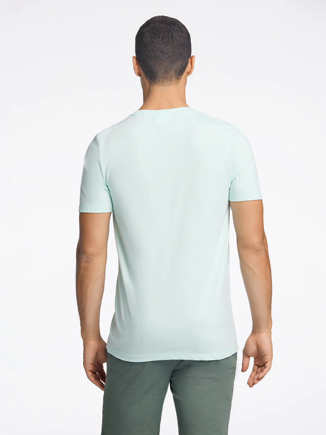 Lindbergh Men Green Printed Round Neck TShirt - Image 4