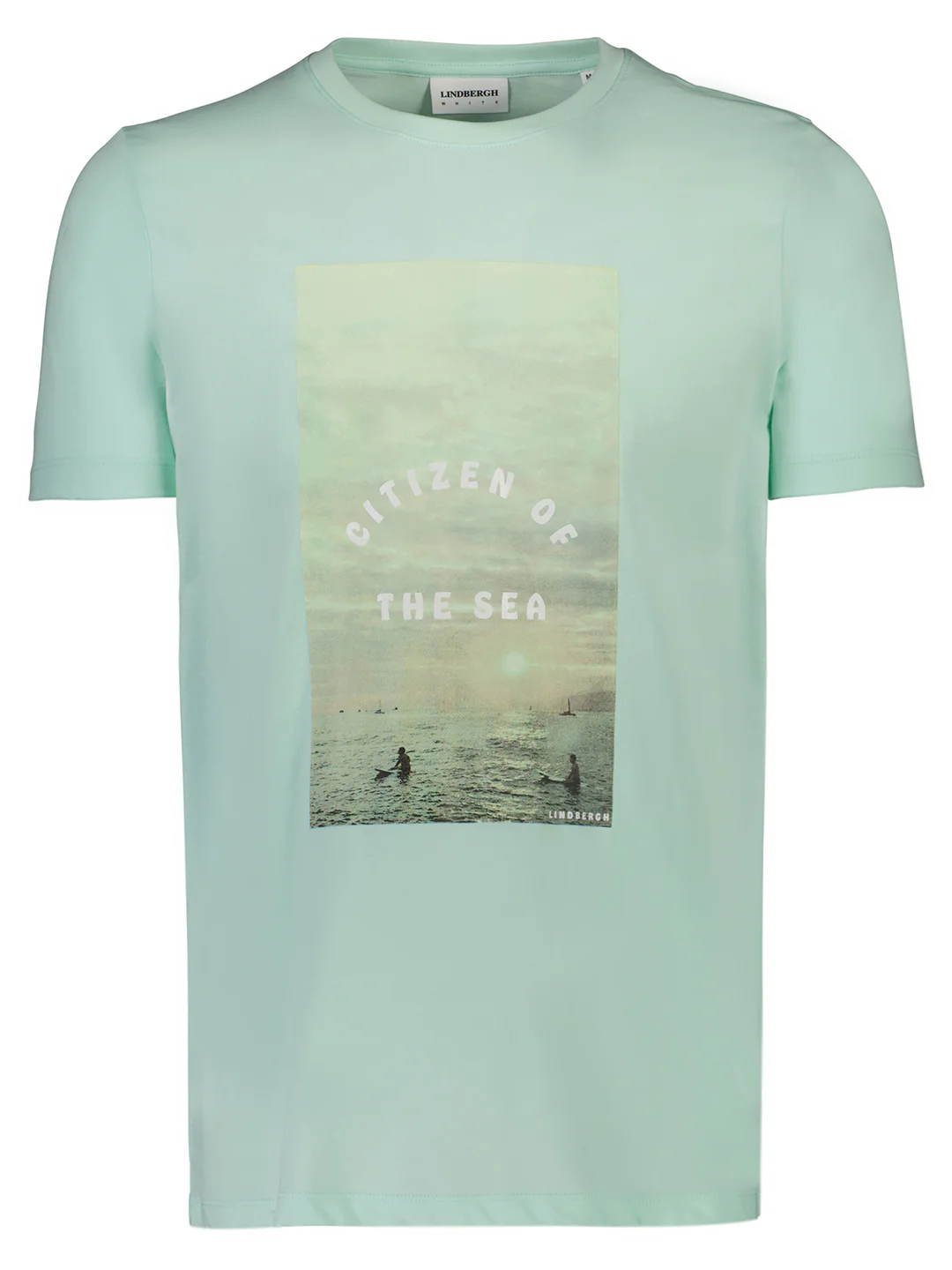 Lindbergh Men Green Printed Round Neck TShirt - Image 5