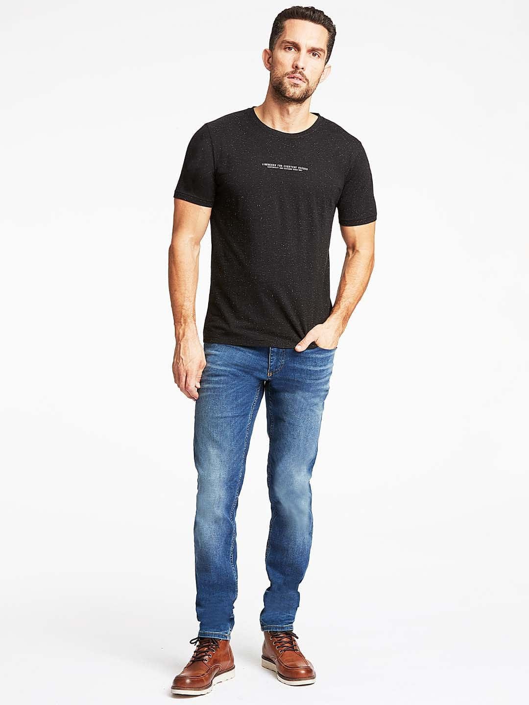 Lindbergh Men Solid Round Neck Tshirt - Image 3