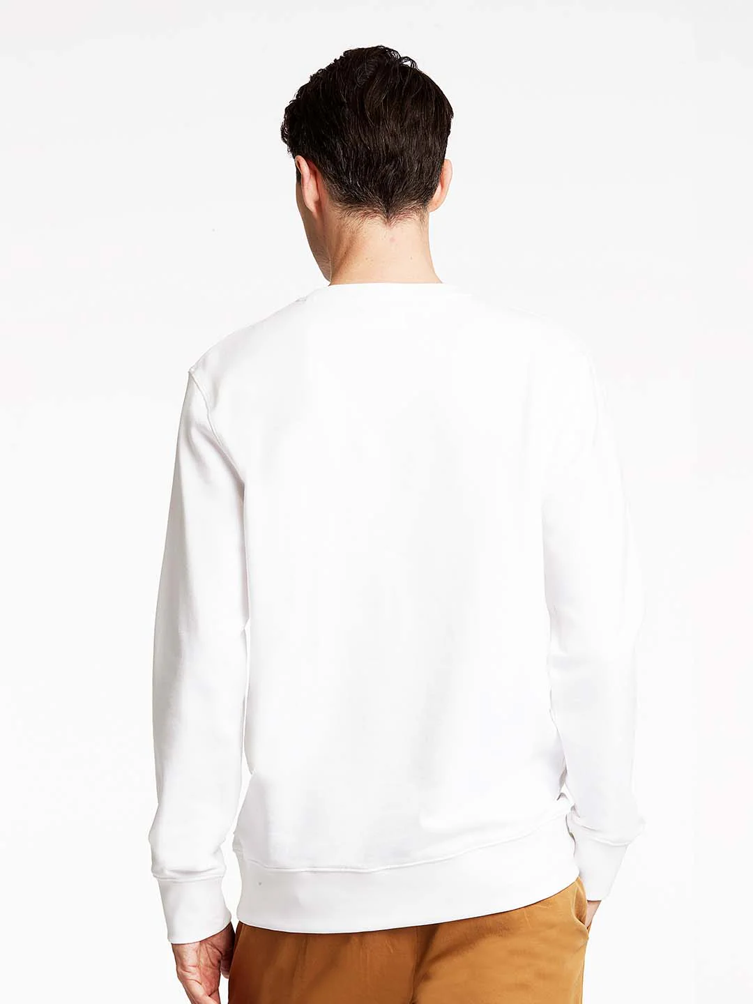 Lindbergh Men Off White Solid Sweatshirt - Image 2