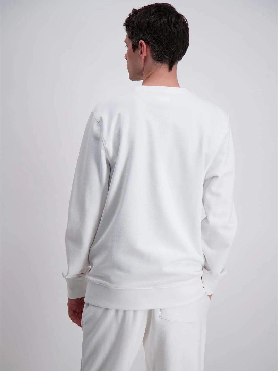 Lindbergh Men Off White Solid Sweatshirt - Image 3