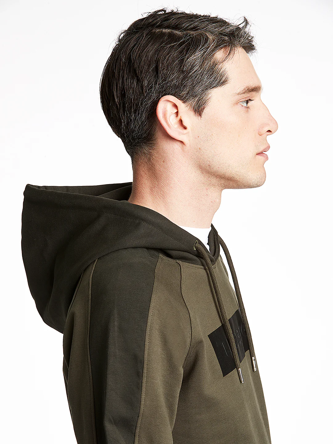 Lindbergh Men Olive Solid Sweatshirt - Image 4