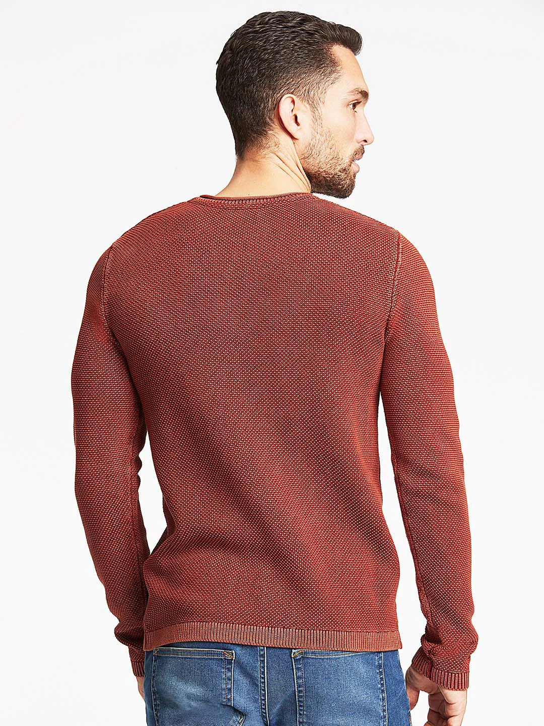 Lindbergh Men Red Solid Sweater - Image 2