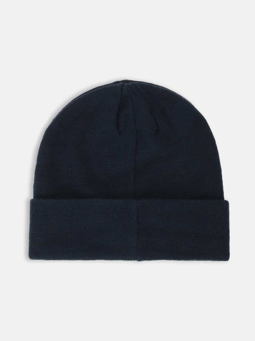 Lindbergh Men Navy Blue Solid Beanie Caps - Image 2