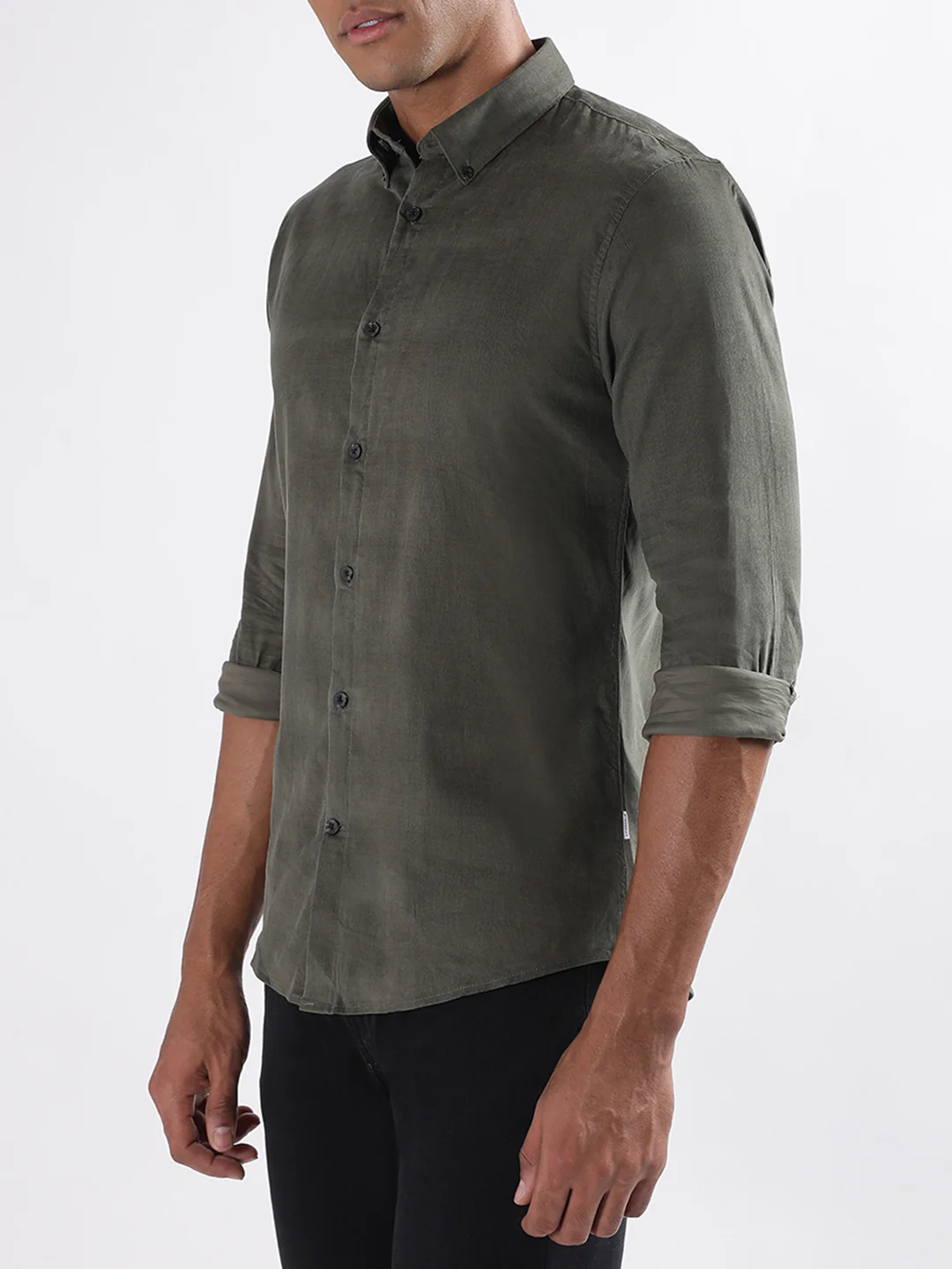 Lindbergh Olive Slim Fit Shirt - Image 2