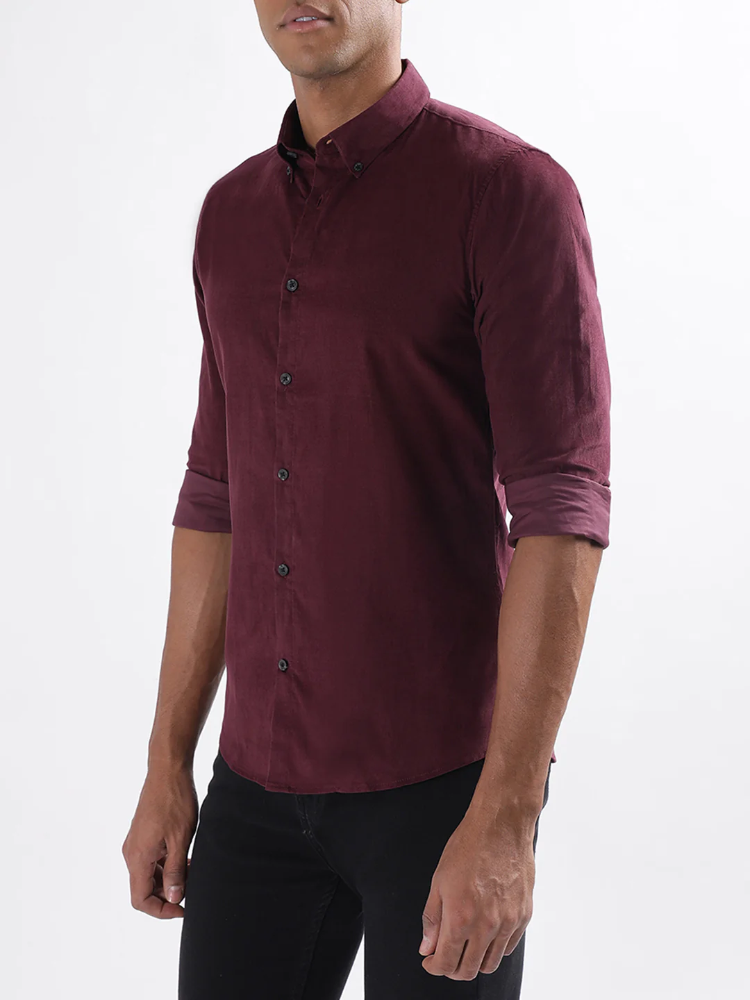 Lindbergh Burgundy Slim Fit Shirt - Image 2