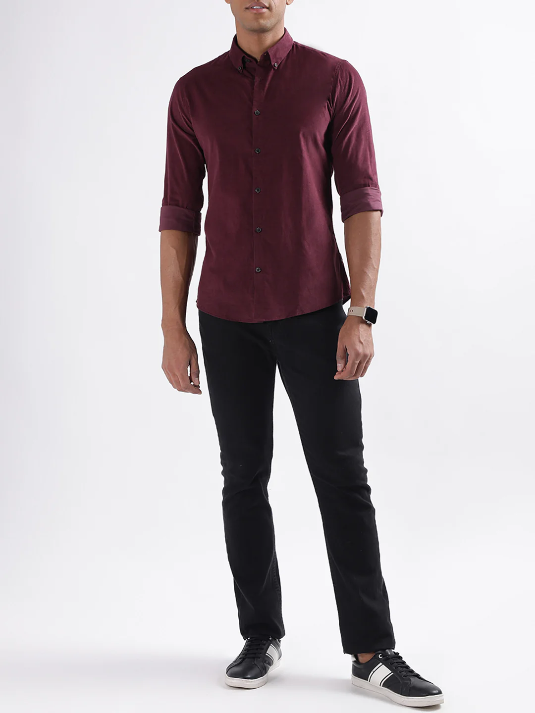 Lindbergh Burgundy Slim Fit Shirt - Image 4