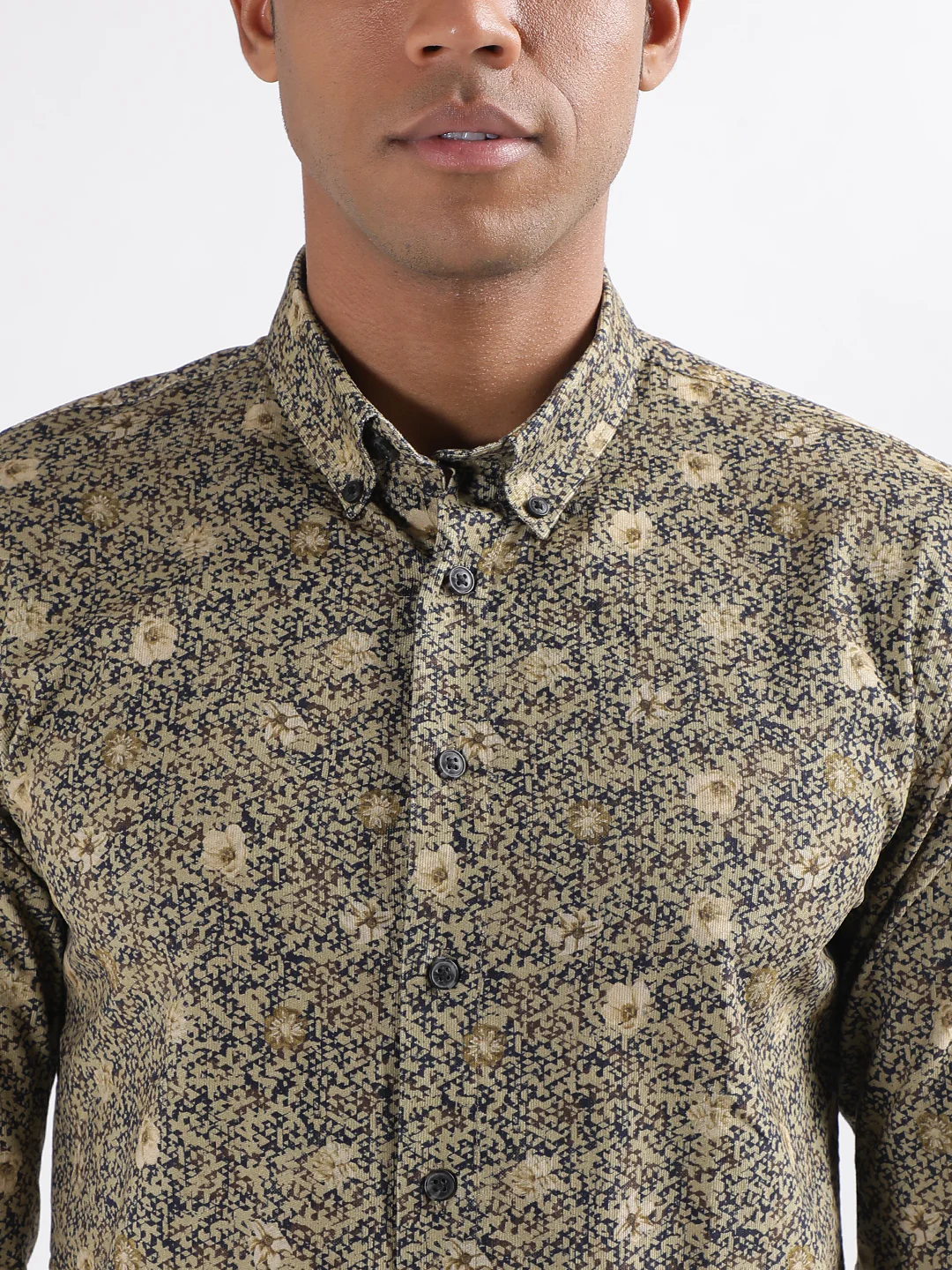 Lindbergh Beige Printed Slim Fit Shirt - Image 6
