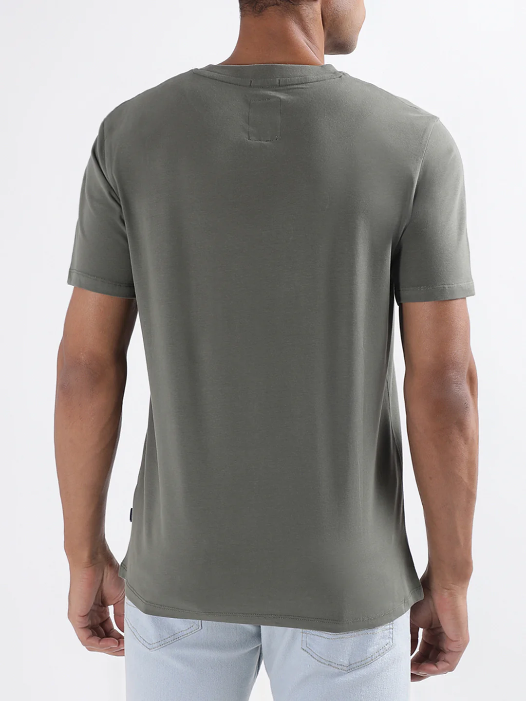 Lindbergh Olive Logo Relaxed Fit Tshirt - Image 3