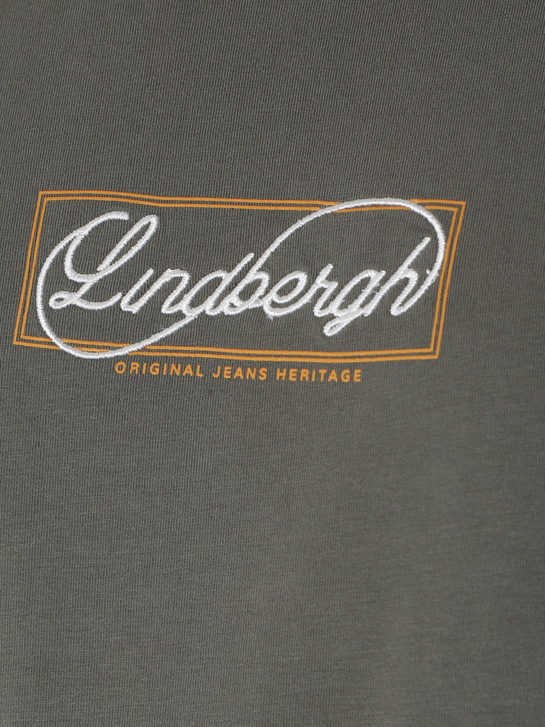 Lindbergh Olive Logo Relaxed Fit Tshirt - Image 7