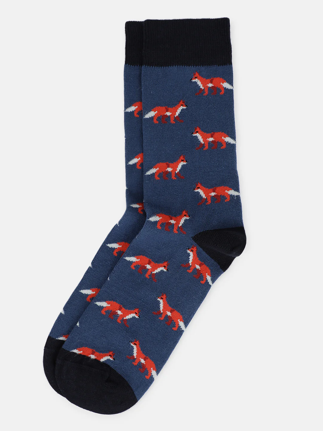 Lindbergh Men Blue Printed Socks - Image 2