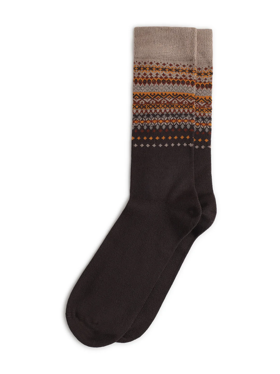 Lindbergh Men Brown Printed Socks - Image 2