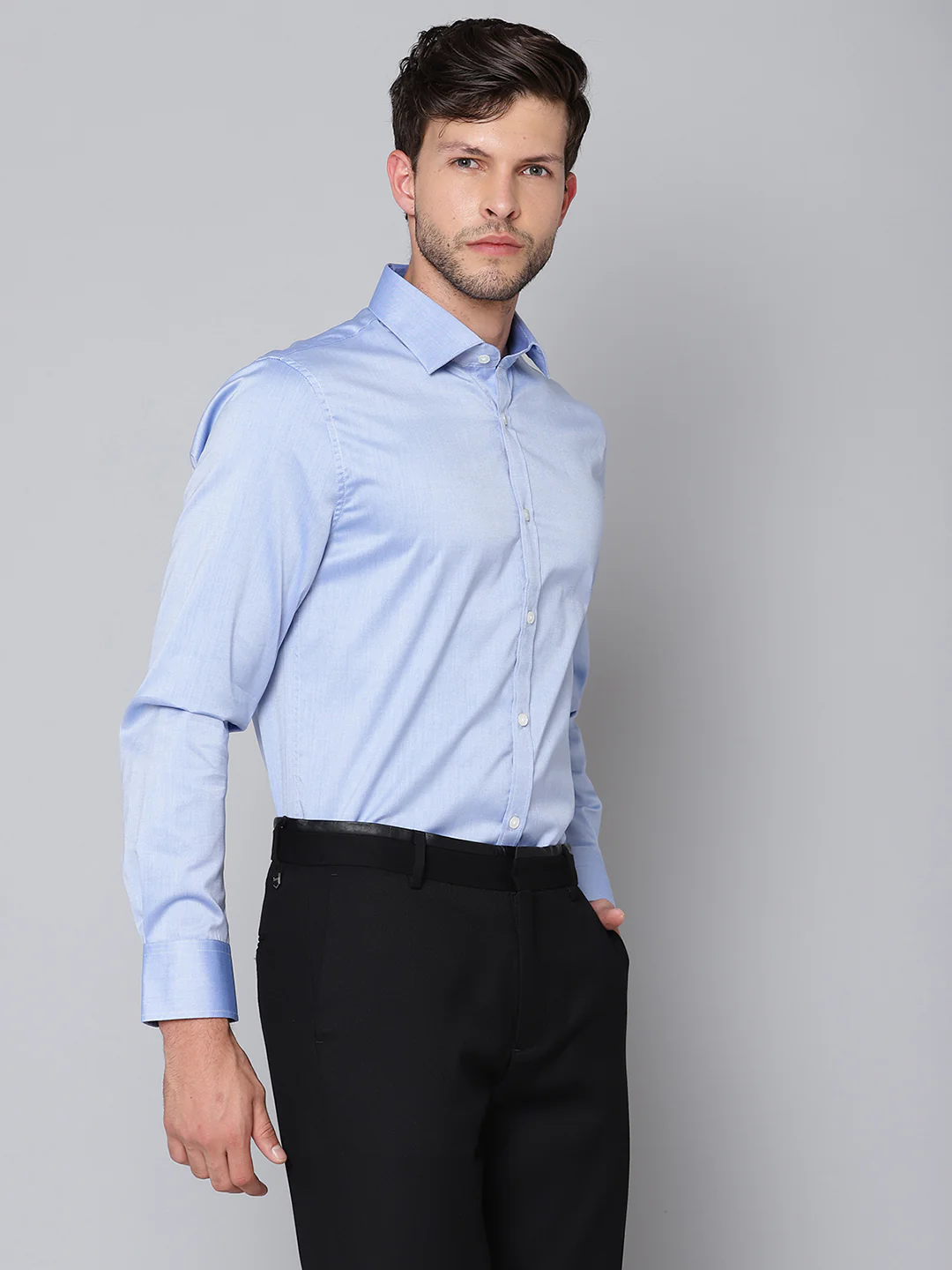 Matinique Men Blue Solid Collar Shirt - Image 3