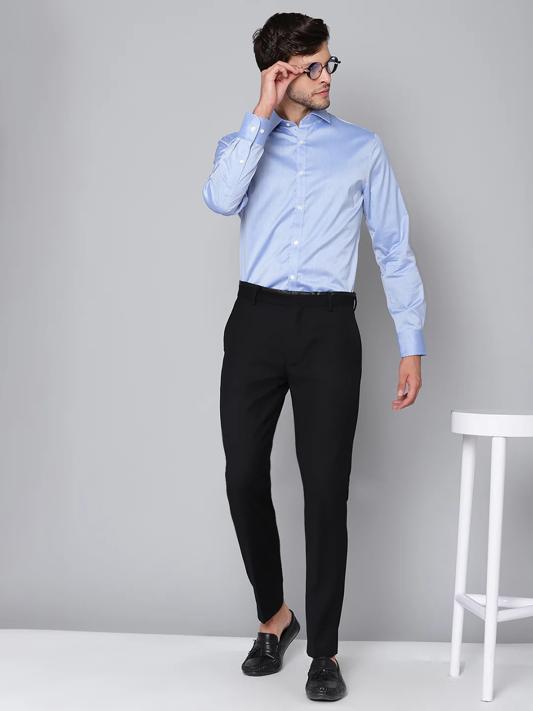Matinique Men Blue Solid Collar Shirt - Image 5