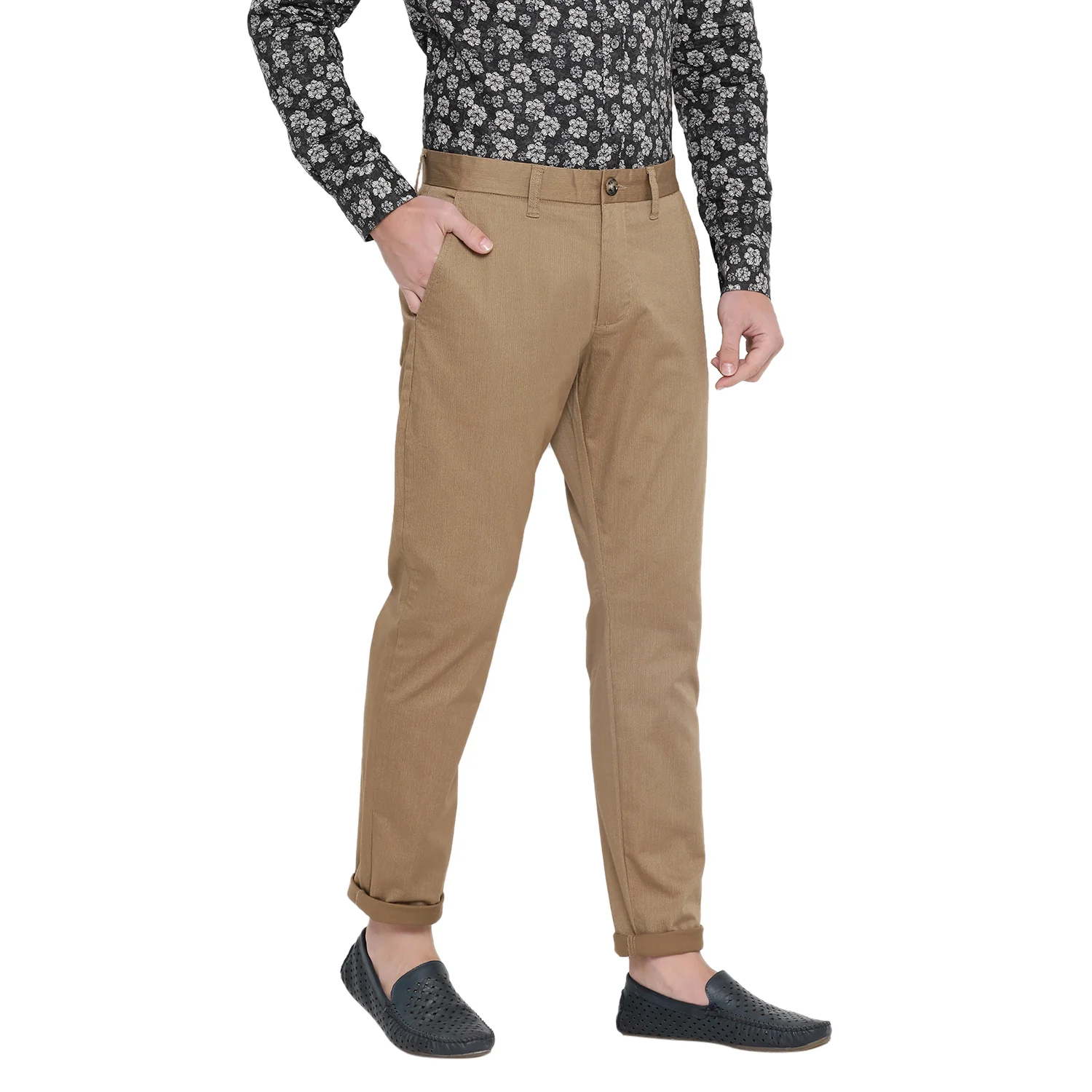Matinique Men Beige Solid Regular Fit Trouser - Image 3
