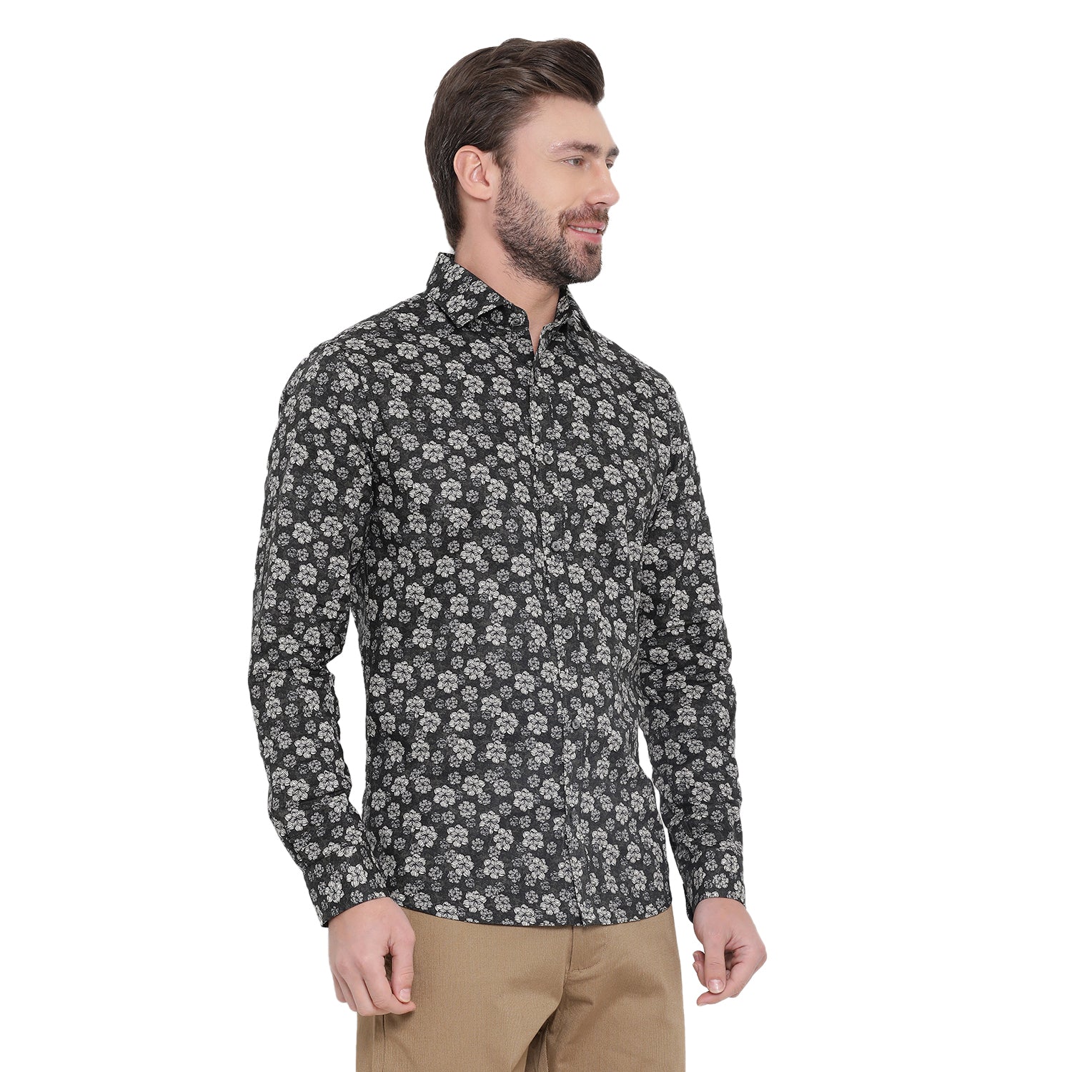 Matinique Men Blue Printed Collar Shirt - Image 3