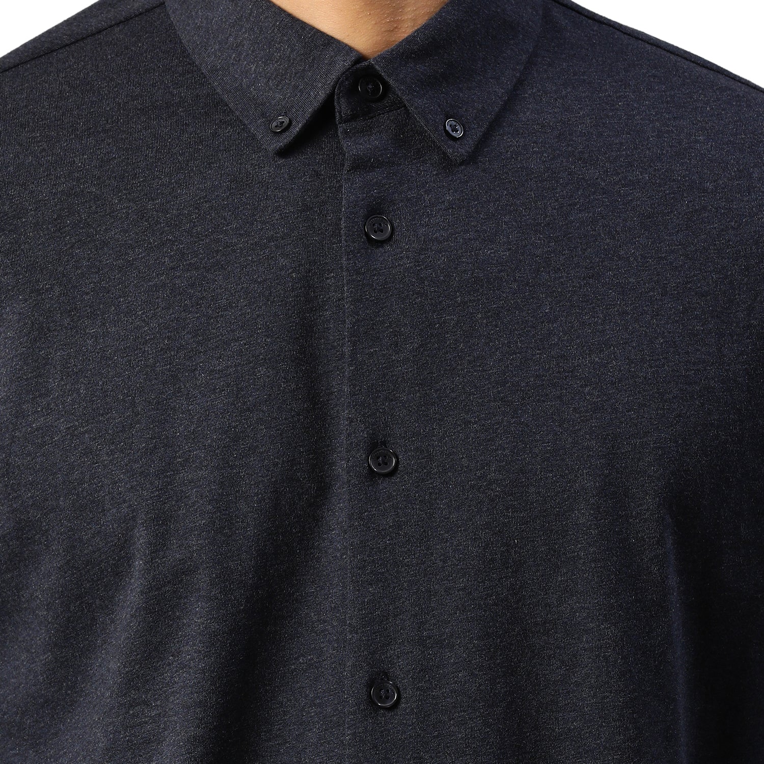 Matinique Men Navy Solid Collar Shirt - Image 4