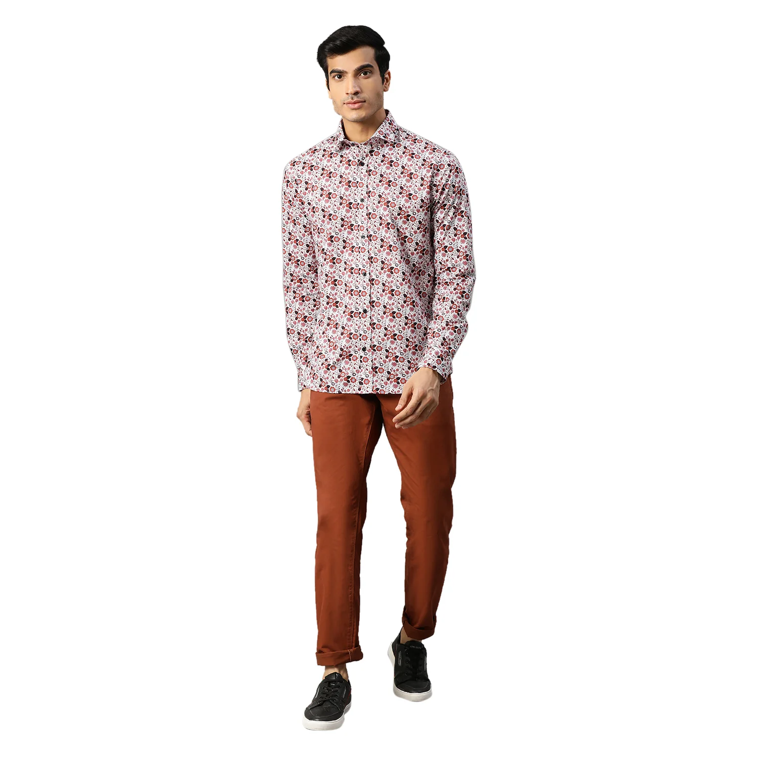 Matinique Men Red Printed Collar Shirt - Image 3