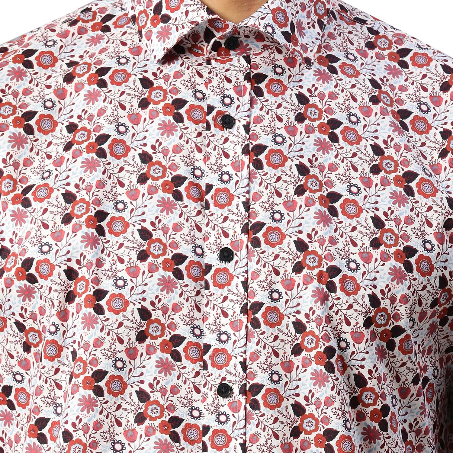 Matinique Men Red Printed Collar Shirt - Image 4